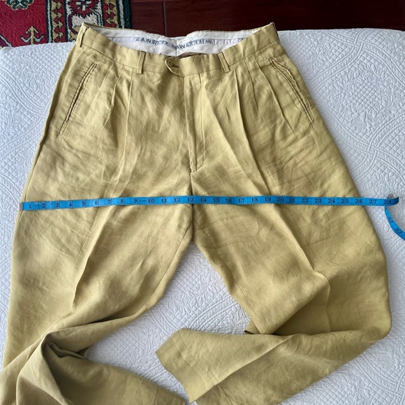 100% Linen Made in Italy Trousers - Picture 13 of 15